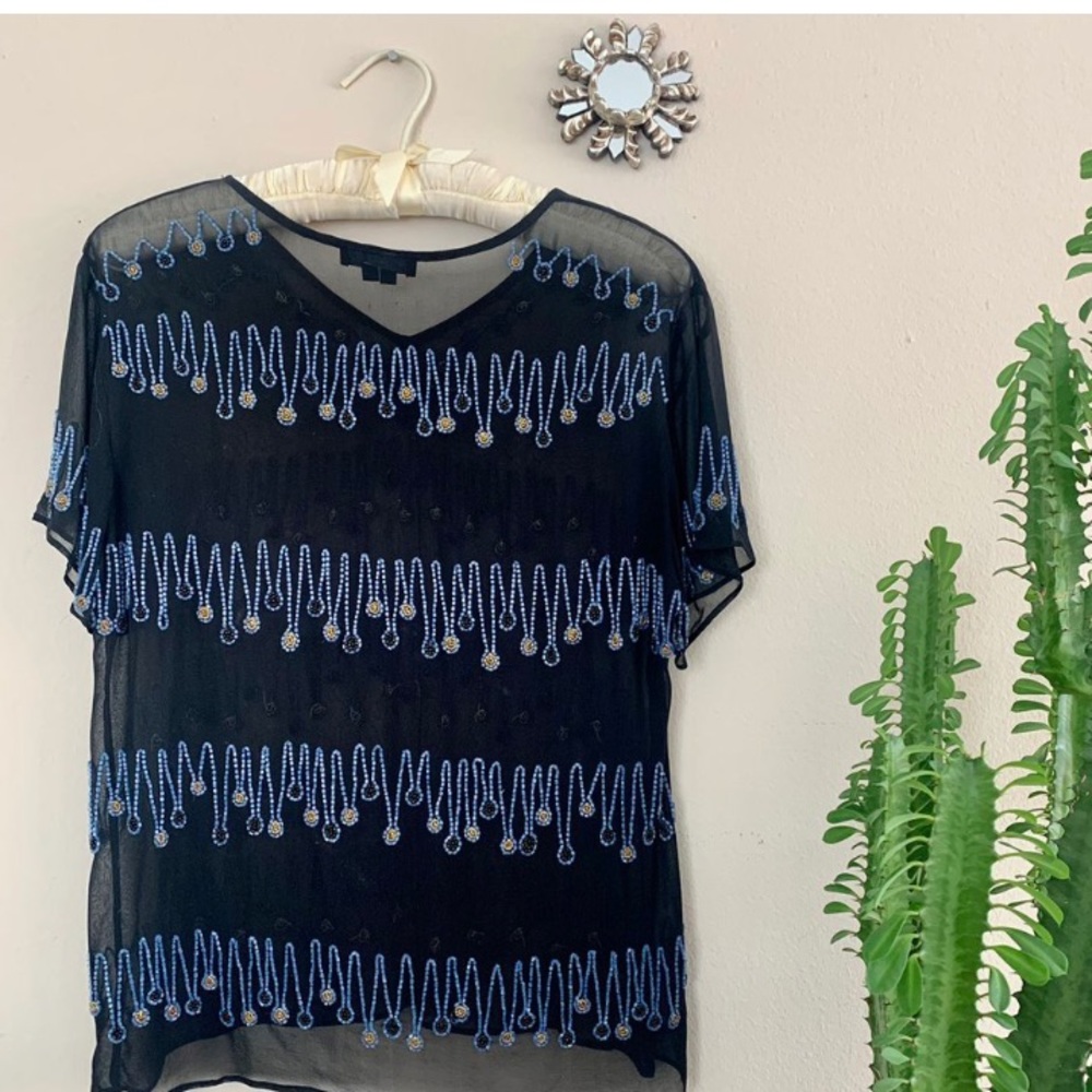 Gryphon New York silk top. - Picture 2 of 3